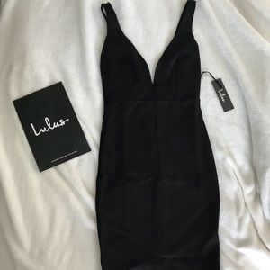 NWT Lulu’s Gracefully Yours Black dress